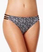 Bar Iii Speckled-print Strappy Bikini Bottoms, Only At Macy's Women's Swimsuit