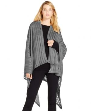 Calvin Klein Lurex Stripe Ruana