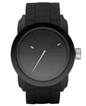 Diesel Unisex Black Silicone Strap Watch 44mm Dz1437