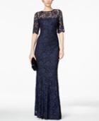 Xscape Lace Shimmer Mermaid Gown