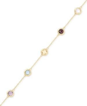 Victoria Townsend Multi-stone Bezel Bracelet In 18k Gold Over Sterling Silver (5-1/2 Ct. T.w.)