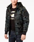 G-star Raw Men's Hooded Camo Puffer Coat