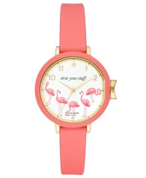 Kate Spade New York Women's Park Row Pink Silicone Strap Watch 34mm