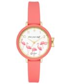 Kate Spade New York Women's Park Row Pink Silicone Strap Watch 34mm