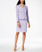 Le Suit Petal-collar Skirt Suit