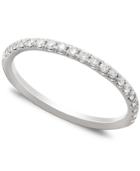 Pave Diamond Band Ring In 14k White Gold Or Gold (1/4 Ct. T.w.)