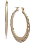 Ivanka Trump Gold-tone Pave Hoop Earrrings