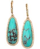 Lonna & Lilly Gold-tone Stone And Crystal Drop Earrings