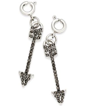 Inc International Concepts Silver-tone Pave Arrow Clip-on Charm, Only At Macy's