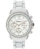 Style & Co. Women's White-tone Bracelet Watch 39mm Sy004wh