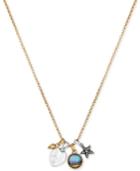 Lucky Brand Two-tone Charm Pendant Necklace