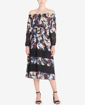Catherine Catherine Malandrino Olive Off-the-shoulder Peasant Dress