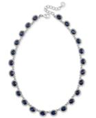 Charter Club Silver-tone Pave & Stone Collar Necklace, 17 + 2 Extender, Created For Macy's