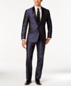 Kenneth Cole Reaction Blue Shawl Collar Slim-fit Tuxedo