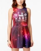 Juniors' Star Wars Galaxy Printed Fit-and-flare Dress From Mighty Fine