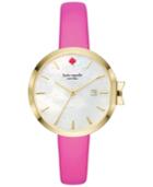 Kate Spade New York Women's Park Row Bougainvillea Pink Leather Strap Watch 34mm Ksw1268
