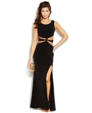 City Studios Juniors' Cutout Gown
