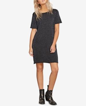 Volcom Juniors' Metallic T-shirt Sweater Dress