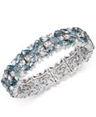 Charter Club Clear & Colored Crystal Stretch Bracelet, Created For Macy's