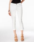 Inc International Concepts Cuffed White Wash Cropped Jeans, Only At Macy's