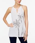 Inc International Concepts Petite Sequined Halter Top, Only At Macy's