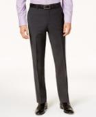 Bar Iii Men's Slim-fit Active Stretch Solid Dark Gray Suit Pants, Created For Macy's