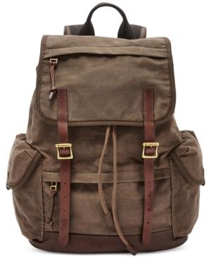 Fossil Men's Defender Canvas Rucksack