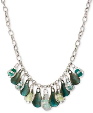 Robert Lee Morris Soho Silver-tone Shaky Stone Collar Necklace