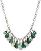 Robert Lee Morris Soho Silver-tone Shaky Stone Collar Necklace