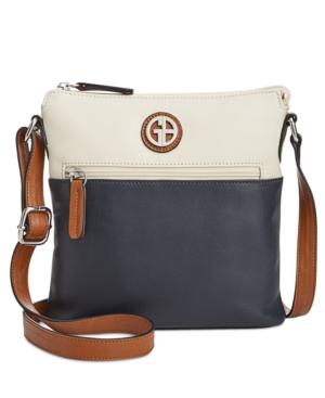 Giani Bernini Colorblock Leather Crossbody, Created For Macy's