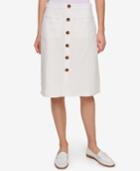 Tommy Hilfiger Button-front A-line Skirt, Only At Macy's