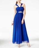 B Darlin Juniors' Embellished Halter Gown