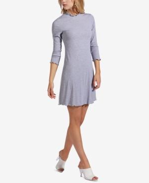 Avec Les Filles Rib-knit Mock-neck Dress