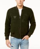 Guess Men's Debossed Zip-front Jacket