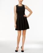 Charter Club Petite Embellished Fit & Flare Dress, Only At Macy's