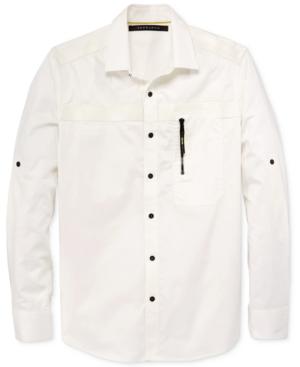 Sean John Men's Long-sleeve Woven Flight Shirt, Only At Macy's