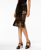 Thalia Sodi Sequined Flare-hem Skirt, Created For Macy's