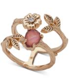 Lonna & Lilly Gold-tone Stone & Crystal Statement Ring, Created For Macy's