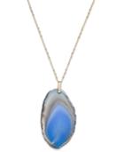 Inc International Concepts 34 Gold-tone Semi-precious Long Pendant Necklace, Only At Macy's