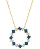 Le Vian Sapphire (9/10 Ct. T.w.) & Diamond (1/5 Ct. T.w.) 18 Pendant Necklace In 14k Gold