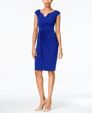 Connected Petite Chain-link Draped Dress