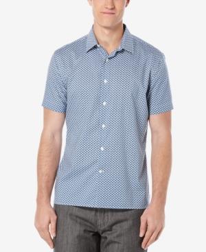 Perry Ellis Men's Mini-disc Short-sleeve Shirt