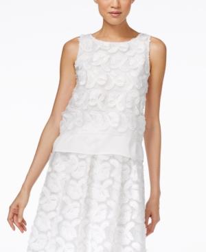 Calvin Klein Textured Floral-pattern Top