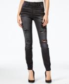 Guess 1981 Ripped Black Wash Skinny Jeans