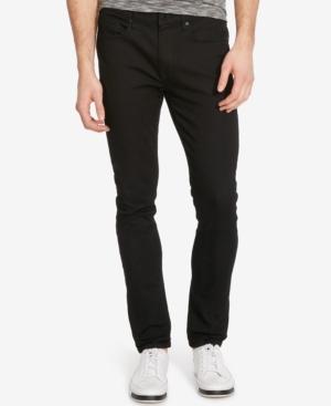 Kenneth Cole New York Men's Skinny-fit Stretch Black-wash Jeans