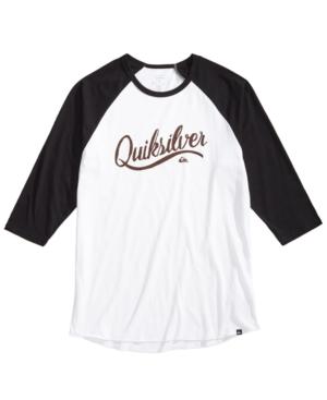 Quiksilver Men's Sea Scroll Graphic-print Raglan Shirt
