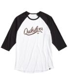 Quiksilver Men's Sea Scroll Graphic-print Raglan Shirt