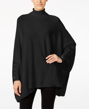 Alfani Knit Turtleneck Poncho, Only At Macy's