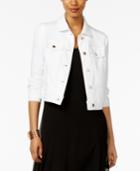 Thalia Sodi Lace-back Denim Jacket, Only At Macy's