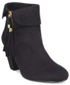 Report Moriah Tassled Ankle Booties Women's Shoes